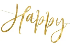 Happy New Year Girlander Gull, 66 x 18 cm