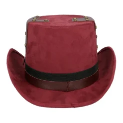 Hatt Keypunk, Burgunder med Briller