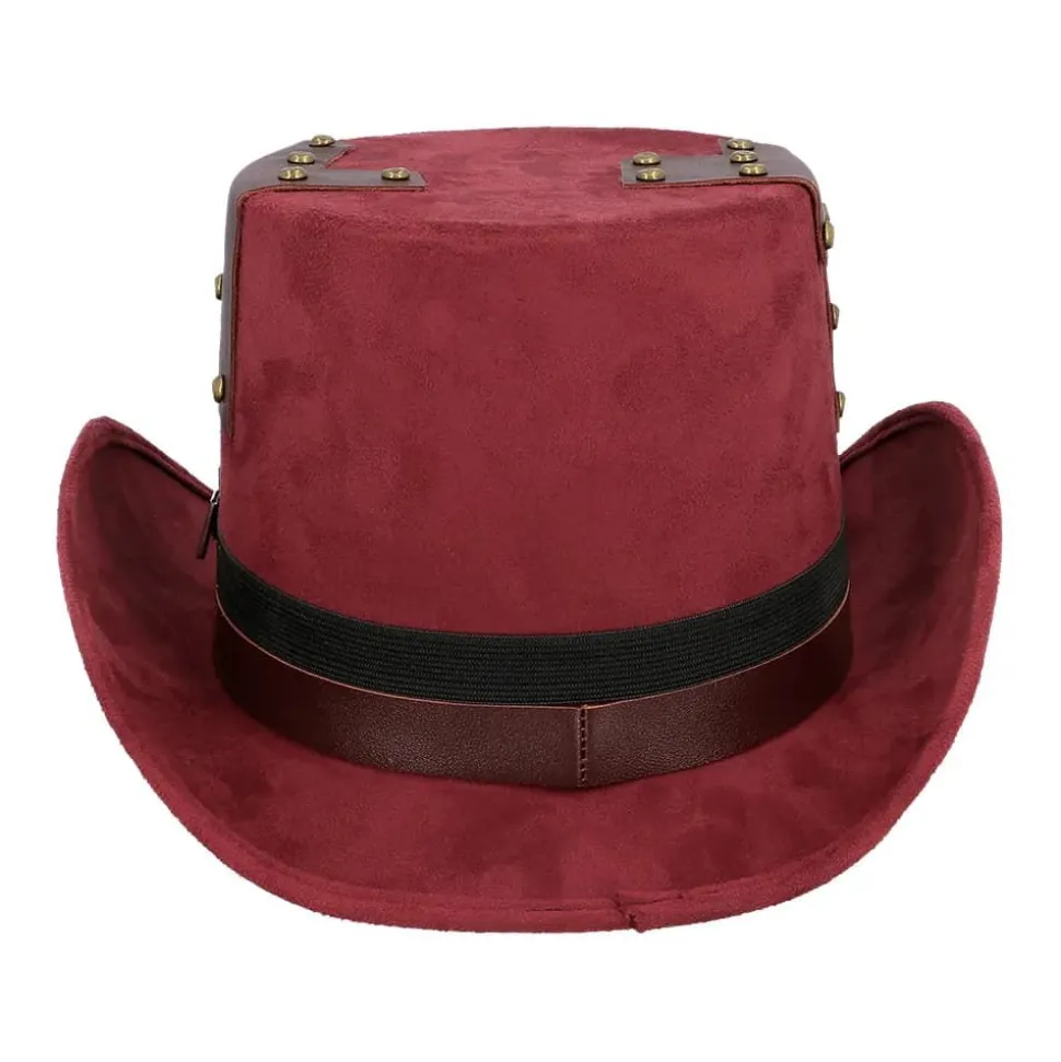 Hatt Keypunk, Burgunder med Briller