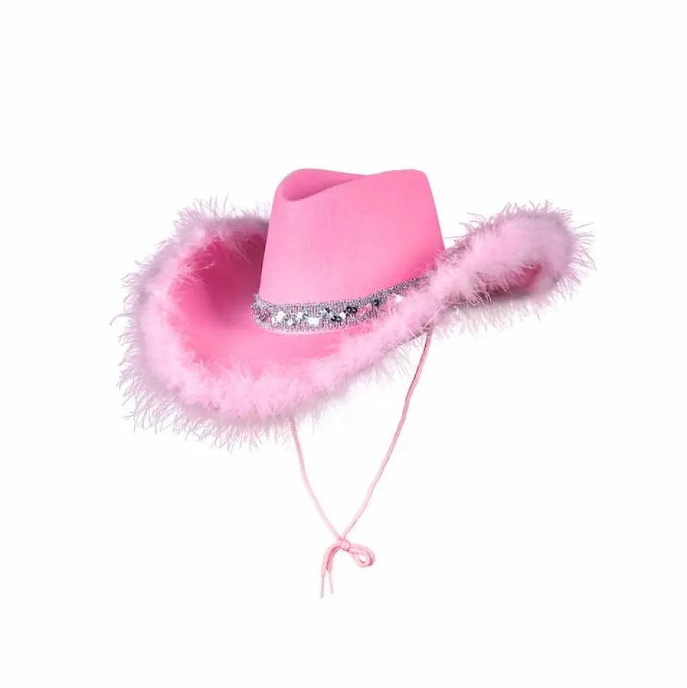 Hatt Texas Cowgirl m/Paljetter og Dunkant