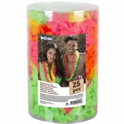 Hawaiikranser Elena neonfarget 25 stk