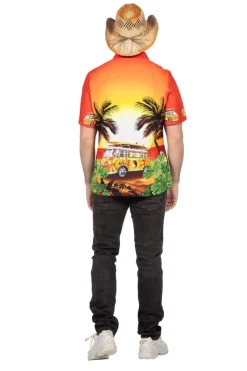 Hawaii Skjorte Hippie Van Oransje
