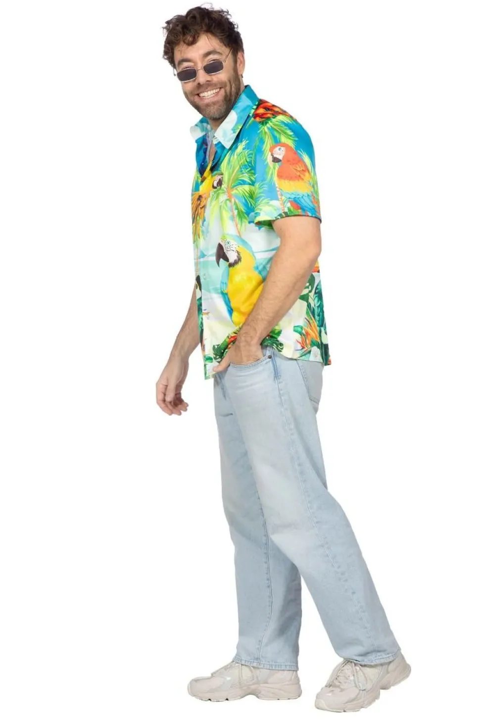 Hawaiiskjorte Papegøye