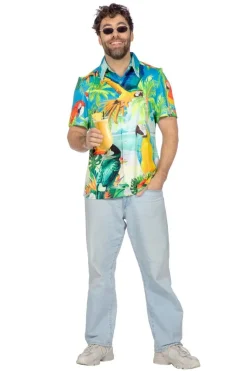 Hawaiiskjorte Papegøye
