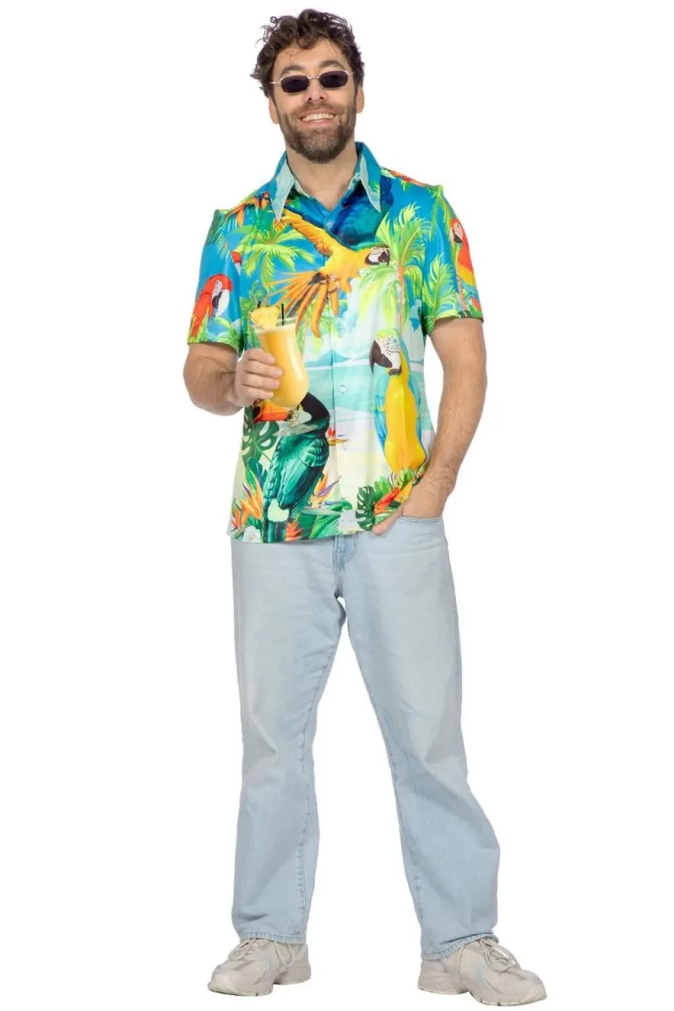 Hawaiiskjorte Papegøye