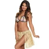 Hawaiiskjørt Raffia Naturfarget 40 cm