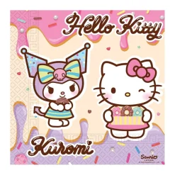 Hello Kitty & Kuromi servietter, 20stk