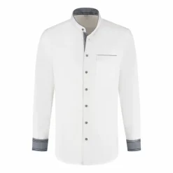 Hvit oktoberfest skjorte herre denim