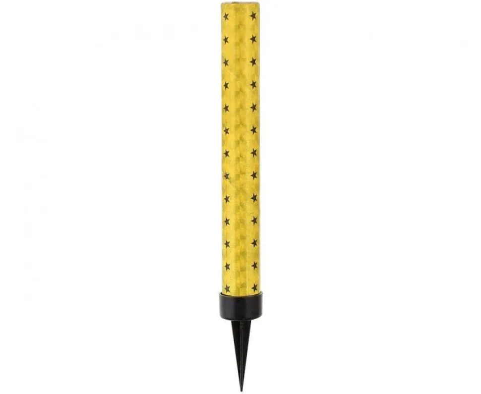 Isfakkel Holografisk Gull 12 cm