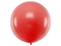 Jumbo Ballong, Pastel Red, 1 m