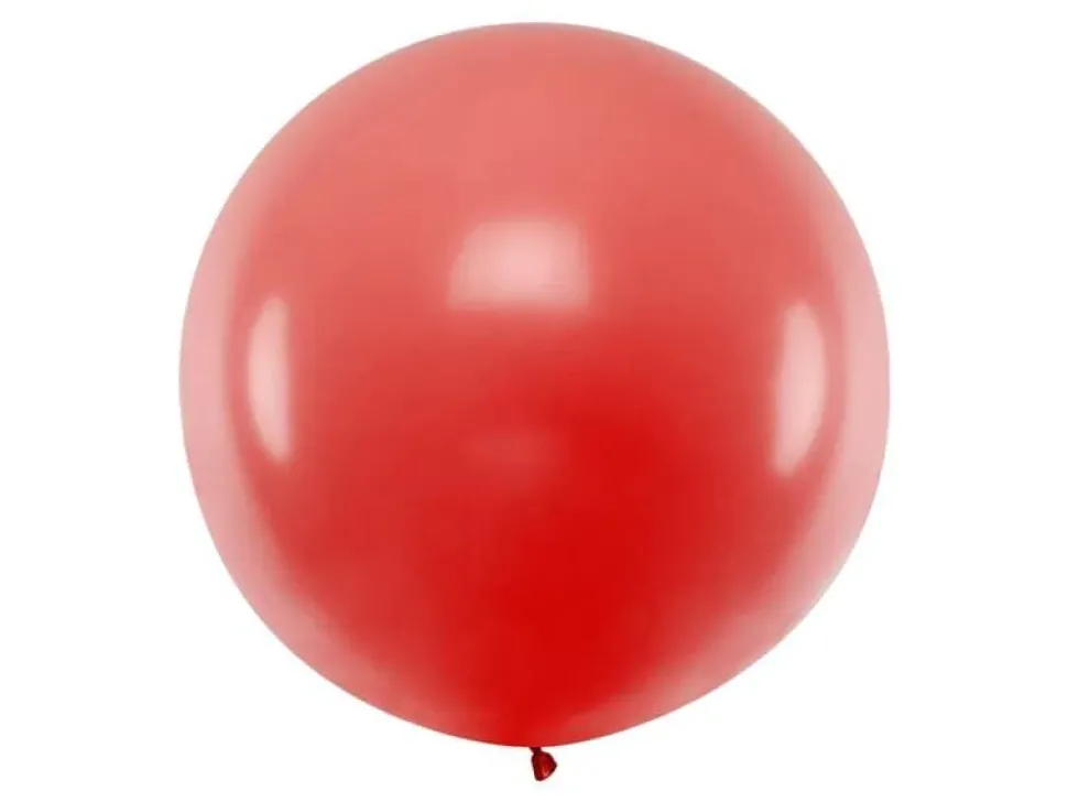 Jumbo Ballong, Pastel Red, 1 m