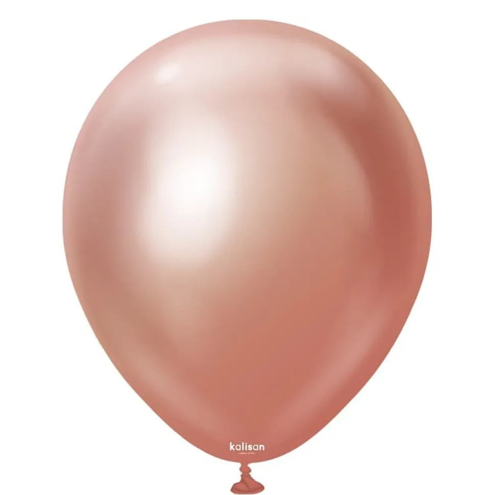 Kalisan Lateksballonger Mirror Rose Gold, 30 cm, 10 stk