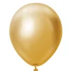 Kalisan Lateksballonger Mirror Gold, 30 cm, 10 stk
