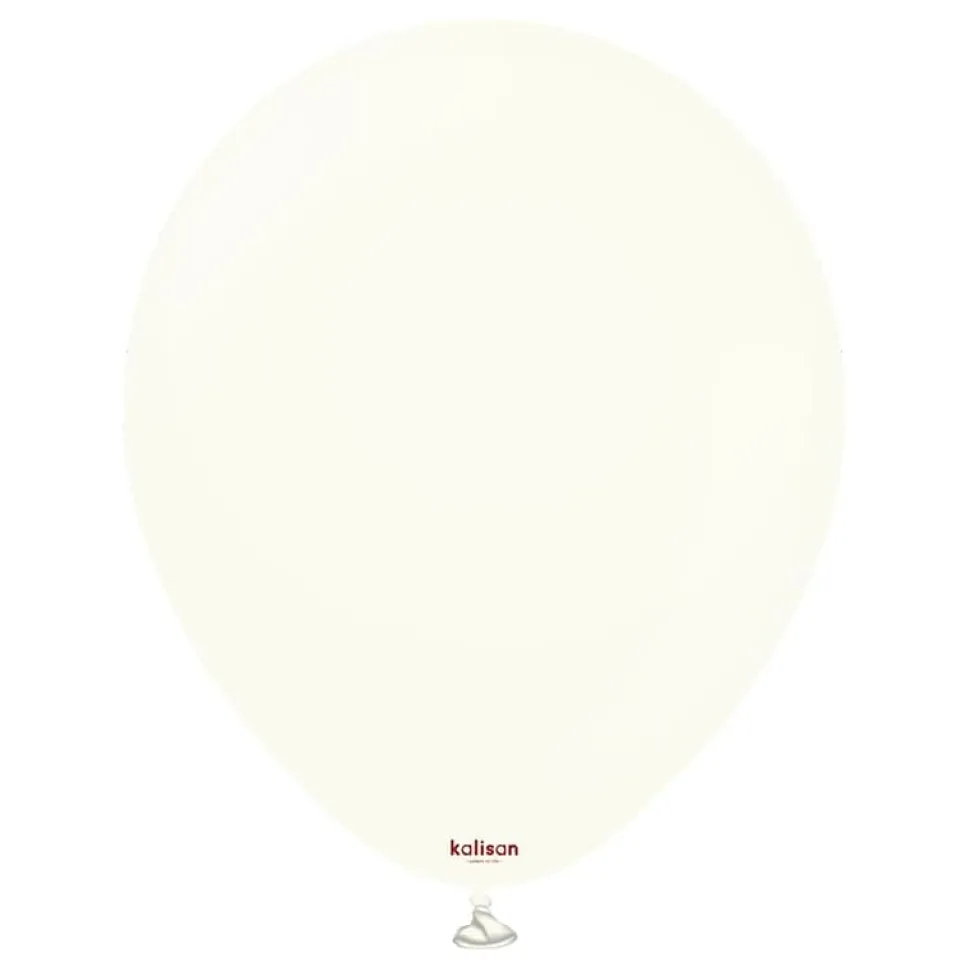 Kalisan Lateksballonger Retro White, 30 cm, 10 stk