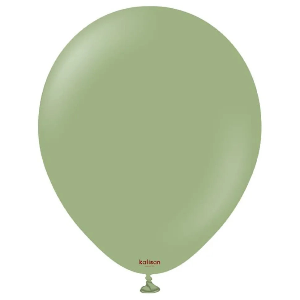 Kalisan Lateksballonger Retro Eucalyptus, 30 cm, 10 stk