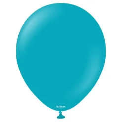 Kalisan Lateksballonger Standard Turquoise, 30 cm, 10 stk