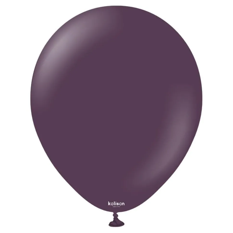 Kalisan Lateksballonger Standard Plum, 30 cm, 10 stk