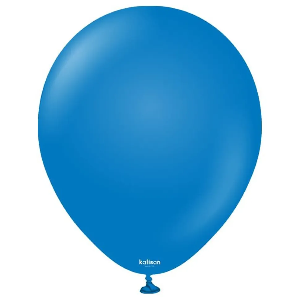 Kalisan Lateksballonger Standard Blue, 30 cm, 10 stk