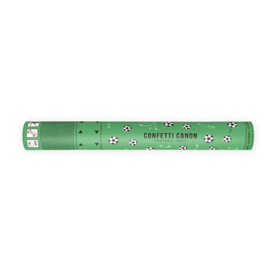 Konfetti kanon 40 cm med fotball konfetti