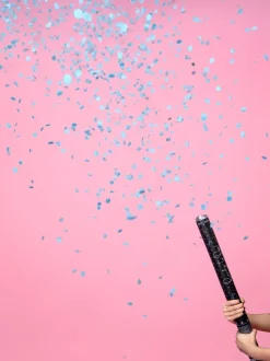 Konfettikanon Genderreveal, Blå