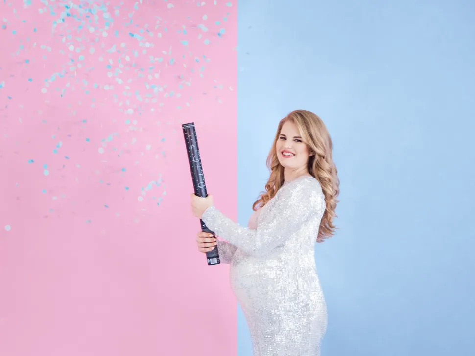 Konfettikanon Genderreveal, Blå
