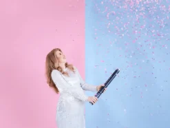 Konfettikanon Genderreveal, Rosa
