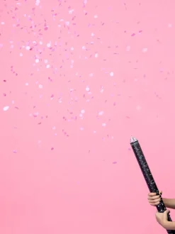 Konfettikanon Genderreveal, Rosa
