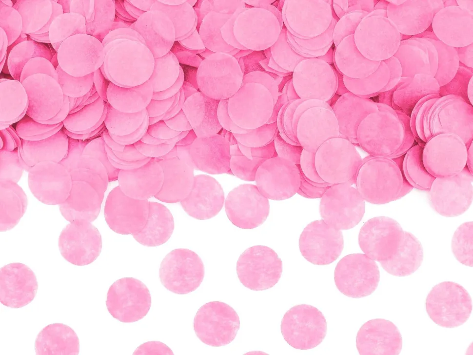 Konfettikanon Genderreveal, Rosa