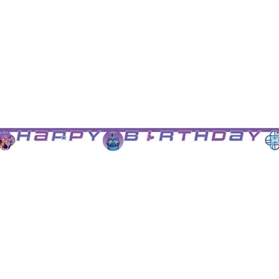 K-Pop Demon Hunters Happy Birthday banner