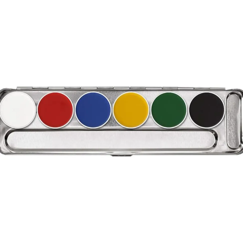 Kryolan Aquacolor Palette A - 6 farger