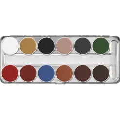 Kryolan Aquacolor Palette B - 12 farger