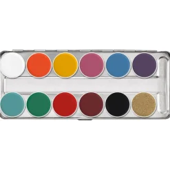 Kryolan Supracolor Palette FP - 12 farger