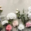 Kunstig blomst Hvit Peon, 35cm