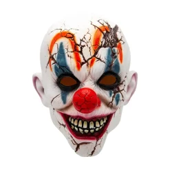 Latex Maske Klovn med knust hode