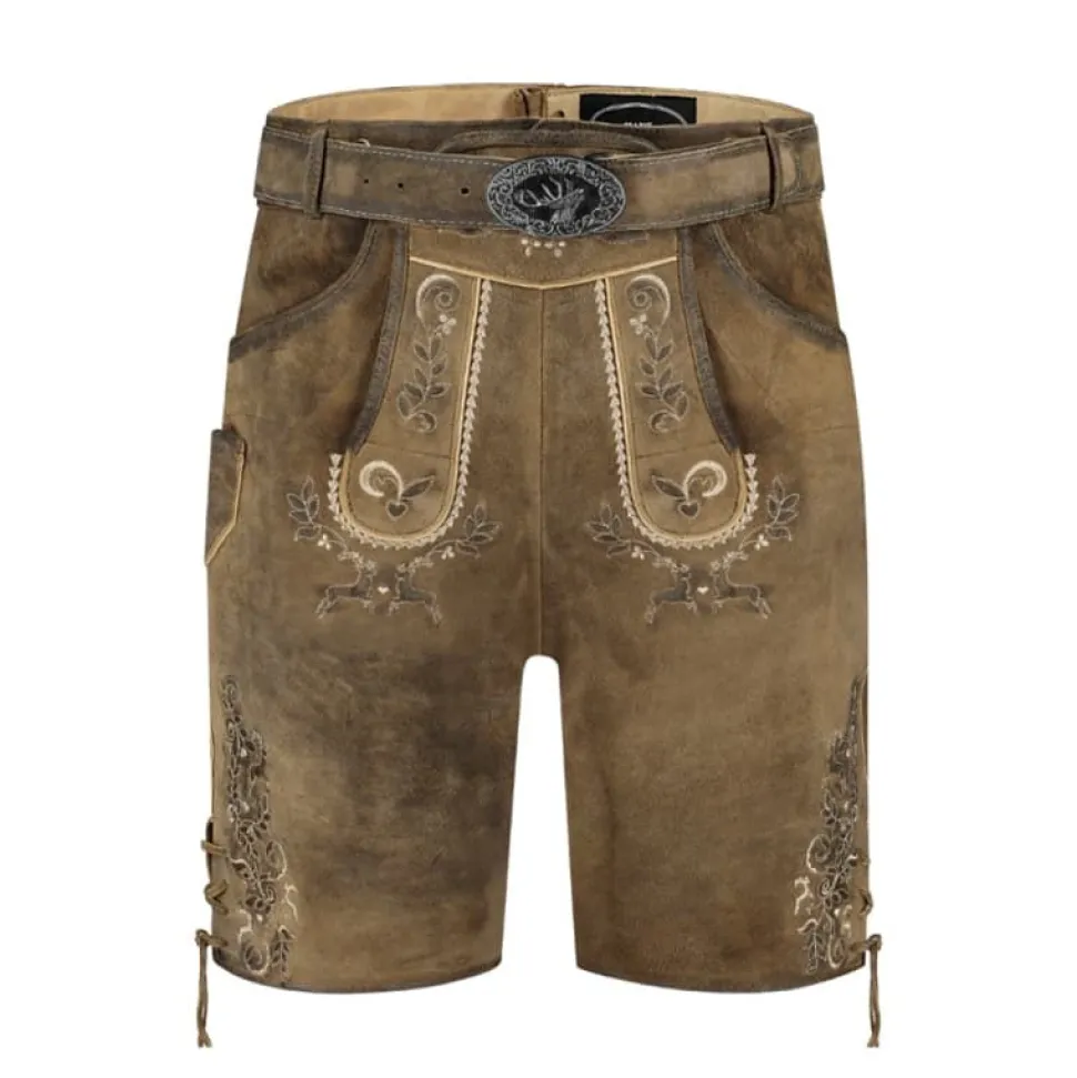 Lederhose Friedrich Antikk Eik Geiteskinn