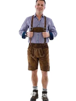 Lederhosen Kort Brun