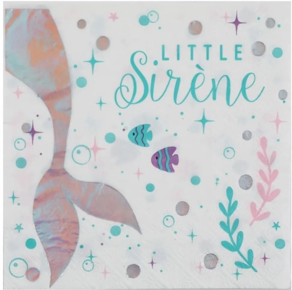 Little Sirène Servietter, 20 stk