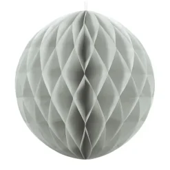 Lysegrå Honeycomb ball, 40cm
