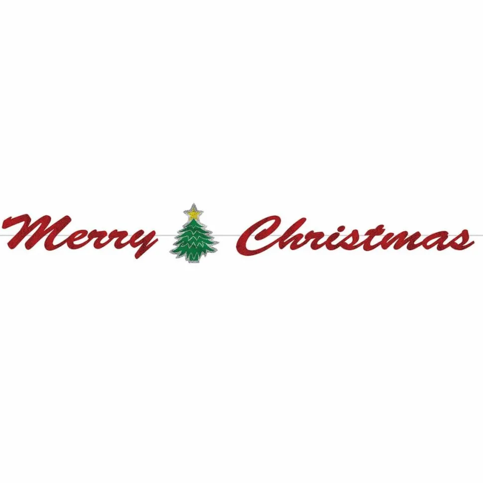Merry Christmas banner 182 cm