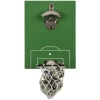 Metal flaskeåpner med fotball mål