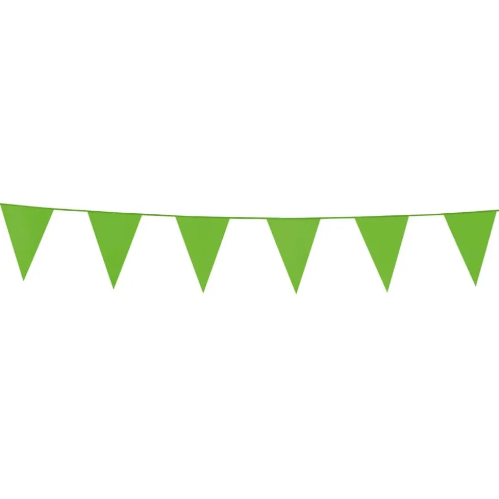 Mini Limegrønn vimpelrekke 3 meter