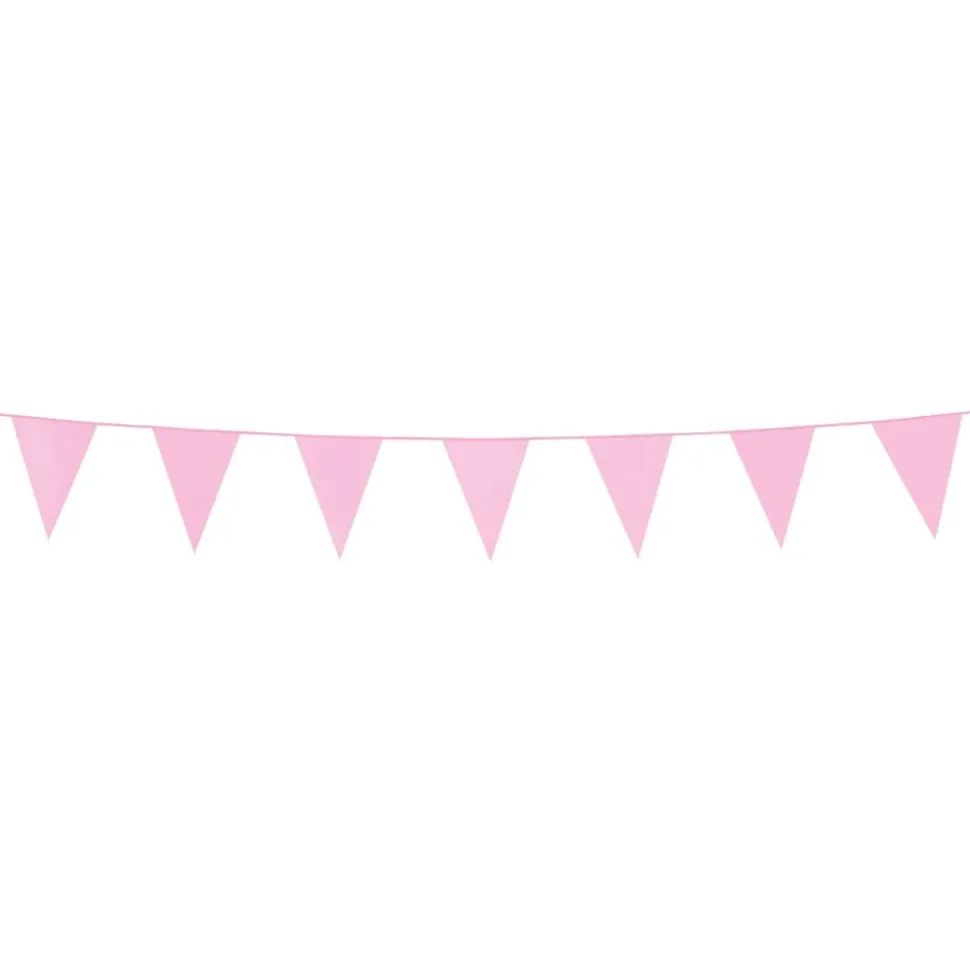 Mini Lys Rosa vimpelrekke 3 m