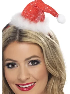 Mini nisselue med glitter på bøyle