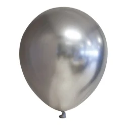 Mirror Sølv Ballonger, 30 cm, 10 stk