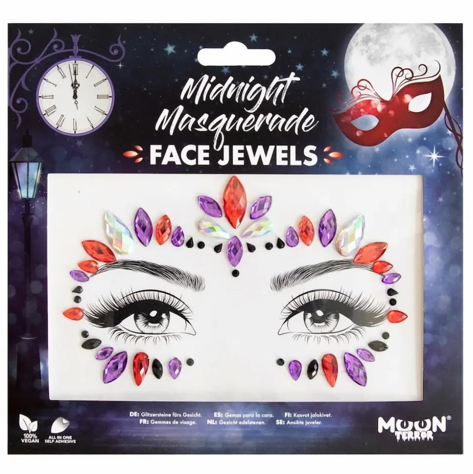Moon Face Jewels Midnight Masquerade