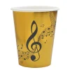 Music Gold Record Pappkopper, 10 stk