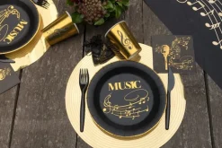 Music Gold Record Servietter, 20 stk