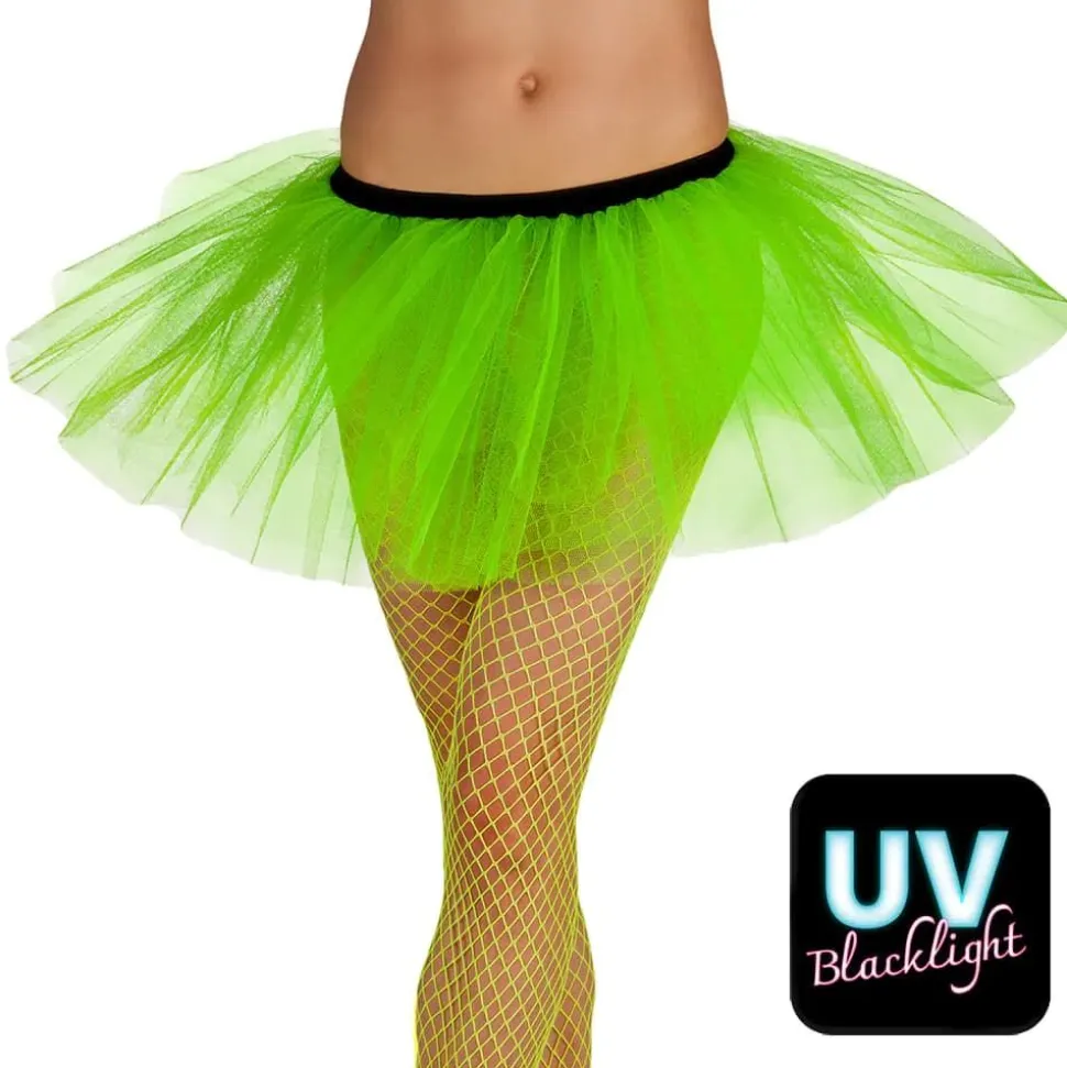 Neon Grønn UV Tutu-skjørt