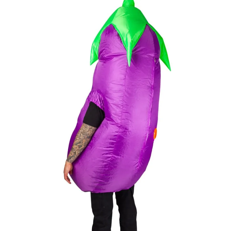 Oppblåsbar Aubergine Kostyme, Onesize
