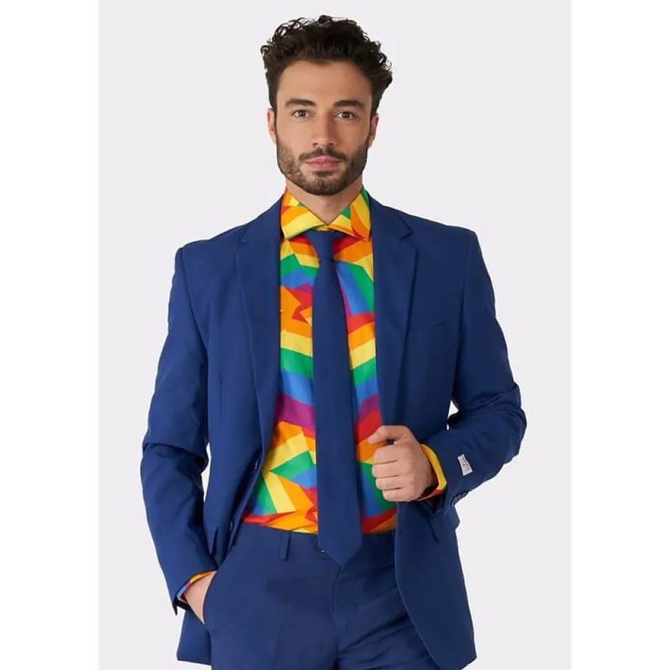 OppoSuit Zig Zag Regnbue skjorte